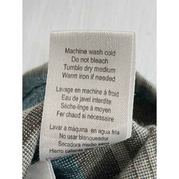 HippyTree Shirt Men’s M Green Gray Stripe Short Sleeve Outdoors Casual Gorpcore - Picture 6 of 8